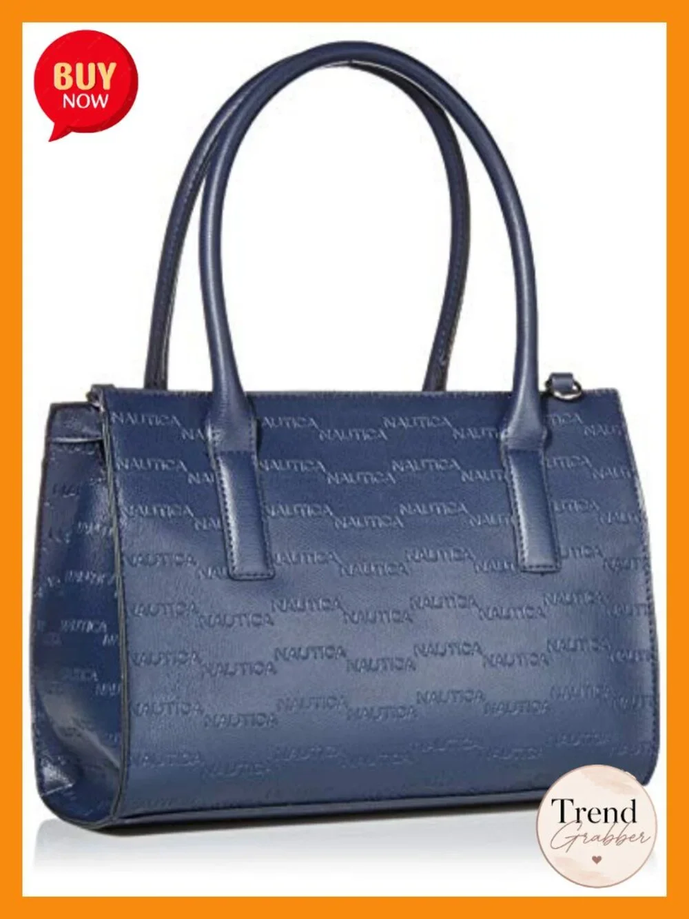 Vegan Leather Satchel with Removable Crossbody Strap